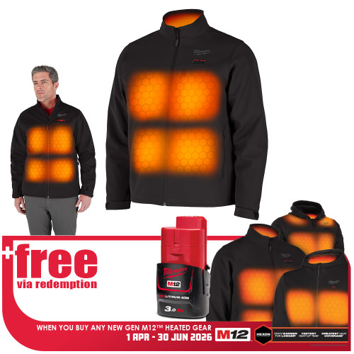 12V 2XL BLACK TOUGHSHELL HEATED JACKET